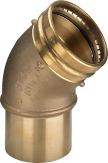 Viega Bogen 45 Grad mit SC Sanpress 2226.1LF in LABS-frei in 54mm Rotguss