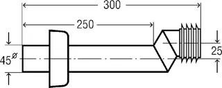 Viega Anschlussgarnitur 8310.80 in 300mm Kunststoff weiß – Bild 4