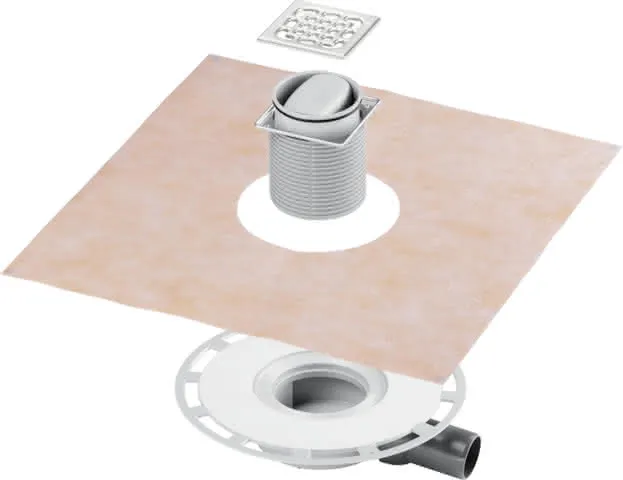 Viega Badablauf 4936.4 in DN 50 Kunststoff grau
