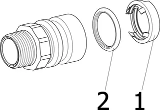Viega Übergangsstück mit SC Geopress 9611TW in 63mm x R2 Rotguss – Bild 4