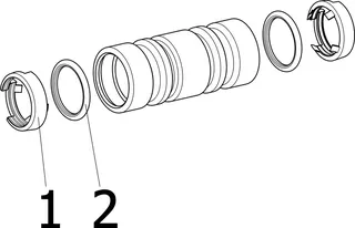 Viega Muffe mit SC Geopress 9615TW in 40mm Rotguss – Bild 4