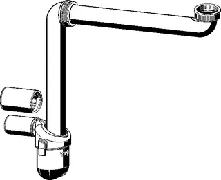 Viega Geruchverschluss 5634.15 in G1 1/4 x DN32/40 Kunststoff weiß – Bild 2