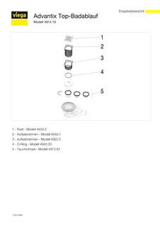 Viega Badablauf Advantix Top 4914.10 in DN50 Kunststoff grau – Bild 5