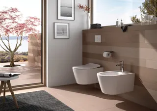 TOTO RP Bidet, wandhängend mit Hahnloch, mit Überlauf – Bild 2