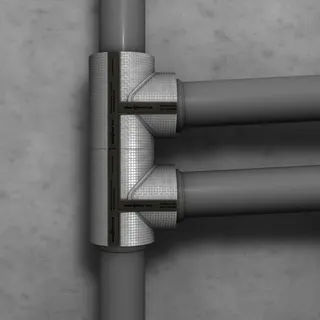 Missel Dämmung Misselsystem Abwasser MSA-KLW A 90 x 90 - 45 Grad – Bild 3