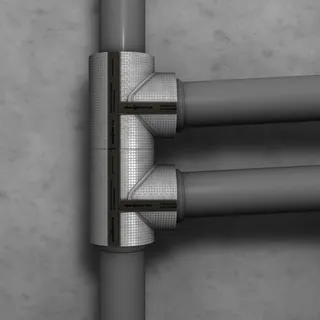 Missel Dämmung Misselsystem Abwasser MSA-KLW A 70 x 70 - 45 Grad – Bild 3
