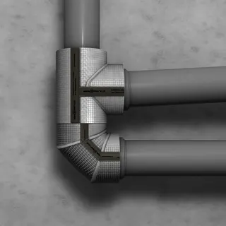 Missel Dämmung Misselsystem Abwasser MSA-KLW A 70 x 70 - 45 Grad – Bild 4