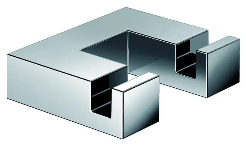 HEWI Doppelhaken Sys 100, chrom, Tiefe: 50mm