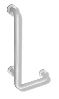 HEWI Winkelgriff Ser 801, AM:600 W:300, Stützlast 300 kg reinweiß – Bild 2