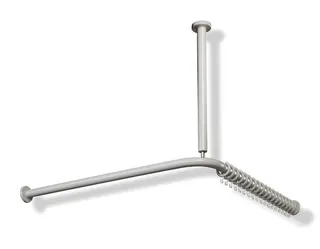 HEWI VH-Stange Ser 801,A1/2:1183,kürzb, 24 Ringe, Deckenabh. A:500 lichtgrau – Bild 2