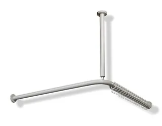 HEWI VH-Stange Ser 801,A1/2:1183,kürzb, 24 Ringe, Deckenabh. A:500 lichtgrau – Bild 3