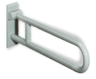 HEWI Stützklappgriff drehb. Ser 801, L:850mm, Stahlkern umbra – Bild 3