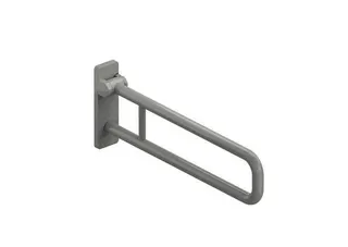 HEWI Stützklappgriff drehb. Ser 801, L:850mm, Aluminiumkern anthrazitgrau – Bild 2