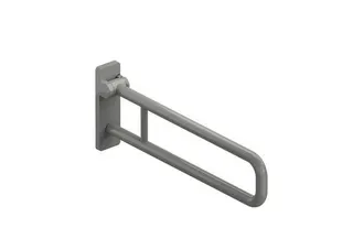 HEWI Stützklappgriff drehb. Ser 801, L:850mm, Aluminiumkern anthrazitgrau – Bild 3