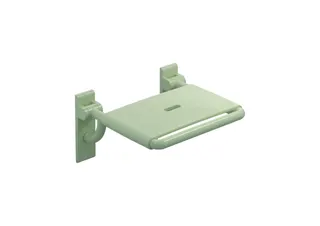 HEWI Klappsitz m. Gabelgelenk B=478mm,T=428mm reinweiß