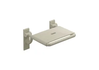 HEWI Klappsitz m. Gabelgelenk B=478mm,T=428mm reinweiß – Bild 3