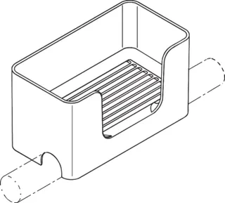 HEWI Ablagebox auf HEWI Stangensystem, LifeSystem, matt tiefschwarz – Bild 5