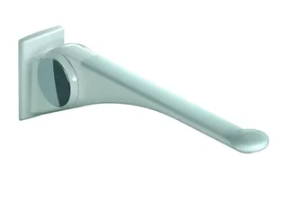HEWI Stützklappgriff Premium,600 mm weiß hochgl.-anthraz.matt