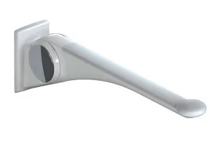 HEWI Stützklappgriff Premium,600 mm weiß hochgl.-anthraz.matt – Bild 2