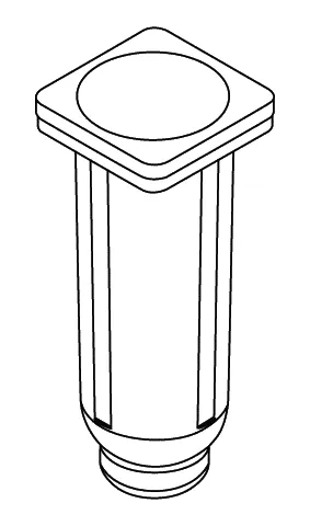 HEWI Einsatz WC-Bürstengarnitur 805, f. WC-Bürstengrt. 805.20.200 reinweiß