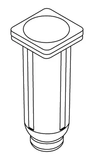 HEWI Einsatz WC-Bürstengarnitur 805, f. WC-Bürstengrt. 805.20.200 reinweiß