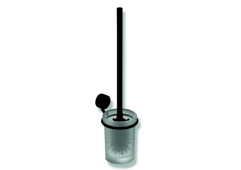 HEWI WC-Bürstengarnitur System 815 Sch. matt, Glas sat. schw tiefmatt