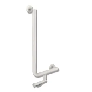 HEWI Winkelgriff, d:32/32, PRH, A1:600, W1:300, links, plvb weiß tiefmatt – Bild 2