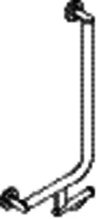 HEWI Winkelgriff, d:32/32, PRH, A1:600, W1:300, links, plvb weiß tiefmatt – Bild 4