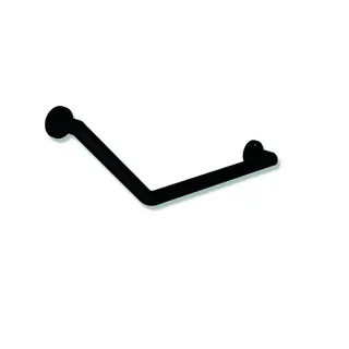 HEWI Winkelgriff 135 Gr, d:32, links, plvb schw tiefmatt