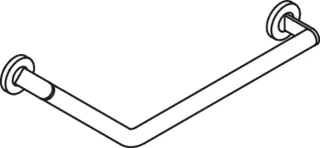 HEWI Winkelgriff 135 Gr, d:30, rechts, plvb schw tiefmatt – Bild 5