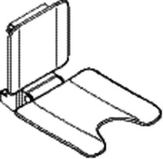HEWI Einhängesitz mit Schamausschnitt, B:450, H:443, T:637 schw tiefmatt – Bild 4