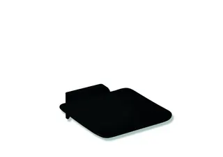 HEWI Klappsitz, 350x415mm, plvb, Sitzf. Kst. schw tiefmatt