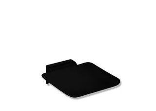 HEWI Klappsitz, 350x415mm, plvb, Sitzf. Kst. schw tiefmatt – Bild 2
