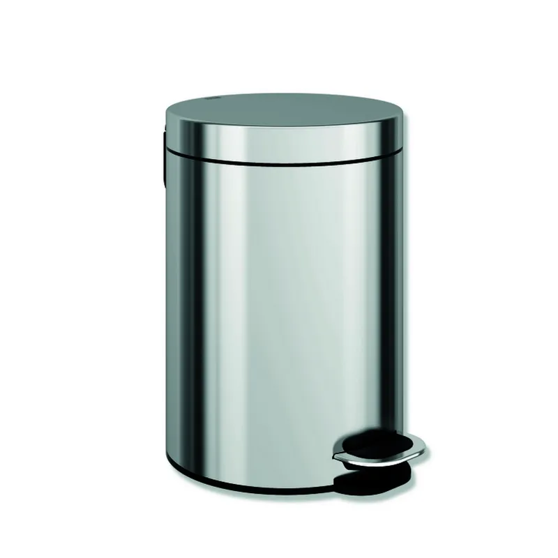 HEWI Abfallbehälter, 5 l, Soft Close Edelstahl hochglanzpoliert