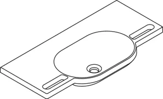 HEWI Waschtisch mit Griffmulden, 850 x 415mm, o. Überlauf, o. Hahnloch – Bild 5