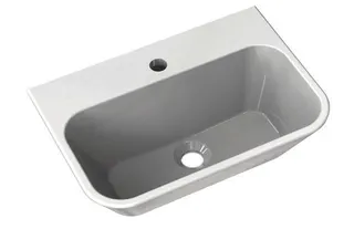 HEWI Waschtisch, B:510mm, T:350mm, 1HL, weiß a. – Bild 2