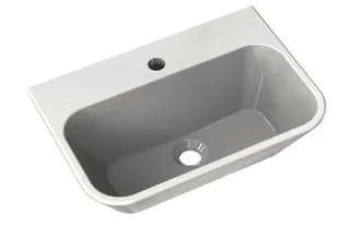 HEWI Waschtisch, B:510mm, T:350mm, 1HL, weiß a. – Bild 3