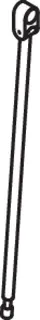 HEWI Bodenstütze f.SK-Griffe 801.50., L:527mm, Edst., Anb. farbig reinweiß – Bild 5