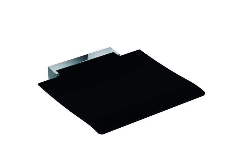 HEWI Klappsitz 450, B:450, T:463, Konsole chrom, Sitzf. farbig anthrazitgr