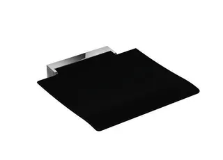 HEWI Klappsitz 450, B:450, T:463, Konsole chrom, Sitzf. farbig anthrazitgr – Bild 2