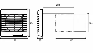 comfort-Wanddurchführung mit Außenwand- gitter Durchmesser 100mm weiß – Bild 2
