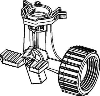 TECE-3-Wege Eckhahn für Compact 320-, Base 320- und Base 8-Spülkästen – Bild 4