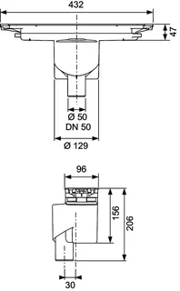 TECEdrainprofile Ablauf "senkrecht", DN 50, Ablaufleistung 1,37 l/s – Bild 4