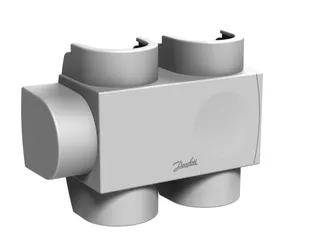 Danfoss Kunststoffabdeckung für VHS-DV DG, Fühler rechts in RAL 9016, Heizkörper 1/2" – Bild 2
