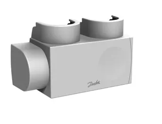 Danfoss Kunststoffabdeckung für VHS-DV Eck, Fühler rechts in RAL 9016, Heizkörper 1/2"