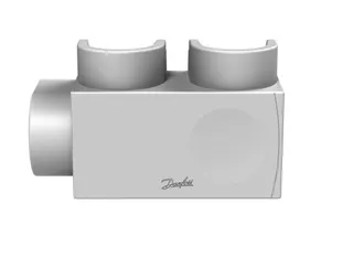 Danfoss Kunststoffabdeckung für VHS-DV Eck, Fühler rechts in RAL 9016, Heizkörper 1/2" – Bild 2