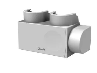 Danfoss Kunststoffabdeckung für VHS-DV Eck, Fühler links in RAL 9016, Heizkörper 1/2" – Bild 2
