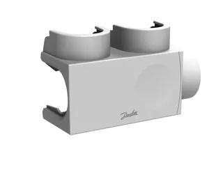 Danfoss Kunststoffabdeckung für VHS-DV Eck, Fühler links in RAL 9016, Heizkörper 1/2" – Bild 3