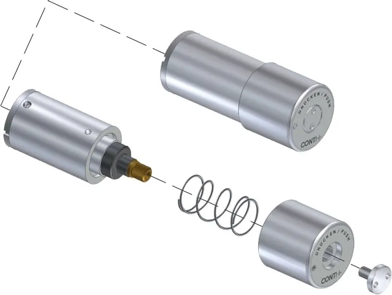 CONTI+ Ölhydraulik mit Isolierstück und Druckknopf (vormontiert)