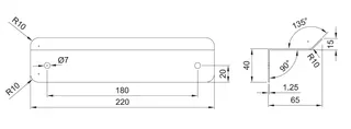 CONTI+ Seifenschale 40 15X220X65mm Edelstahl für Wandaufbau – Bild 4